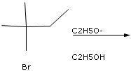 Image for Draw the major organic product (other than ethanol) formed in the following reaction