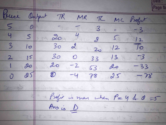 Date: Page N Crece Outp TR MR TK Prefr MC 3 3 2 To 3 30 10 12. 20 30 13 2 33 1 -2. -33 S3 -4 78 s ma hen Ans is D