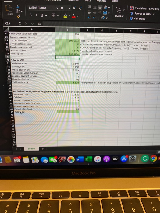 Dald Review View A A = Calibri (Body) 11 BIVA fx 0 / 70 Number Paste c29x Conditional Formatting Format as Table Cell Styles