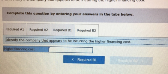 MEMICU ULTgili My Complete this question by entering your answers in the tabs below. Required A1 Required A2 Required B1 Requ