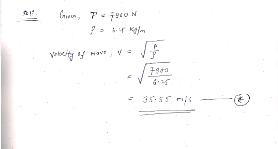GIven,P So 7900 6.M Wave fo A 7900 6.25 35.55 ms