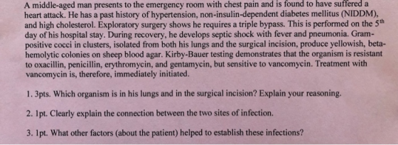 A middle-aged man presents to the emergency room with chest pain and is found to have suffered a heart attack. He has a past