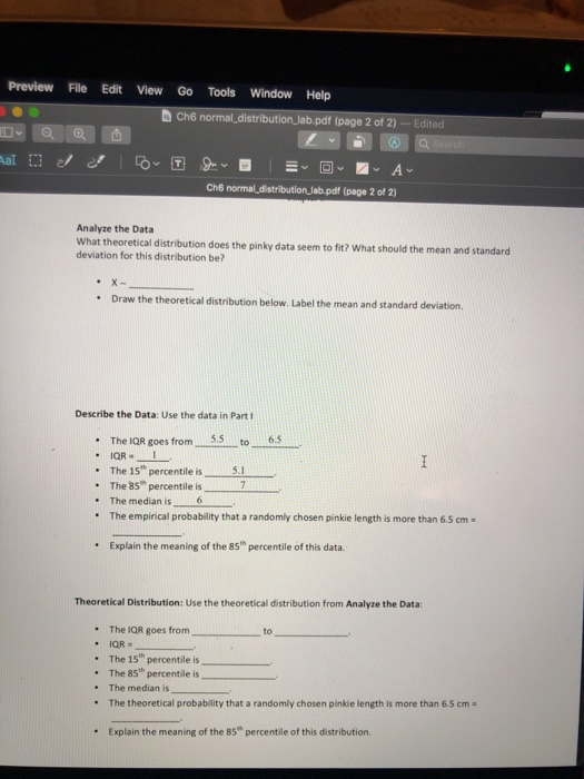 Preview File Edit View Go Tools Window Help Ch6 normal distribution Jab.pdf (page 2 of 2) -Edited Ch6 normal distribution,Jab