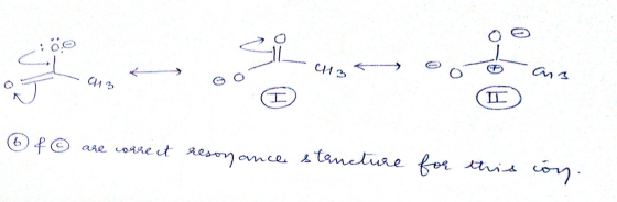 * oo 43ooo a f ① are correct resonance structure for this con.