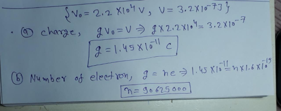 charg e -1f (g) Numbey of electron, J heう1.45 KIİL, 1.6x16