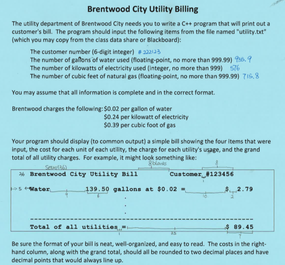 The utility department of Brentwood City needs you