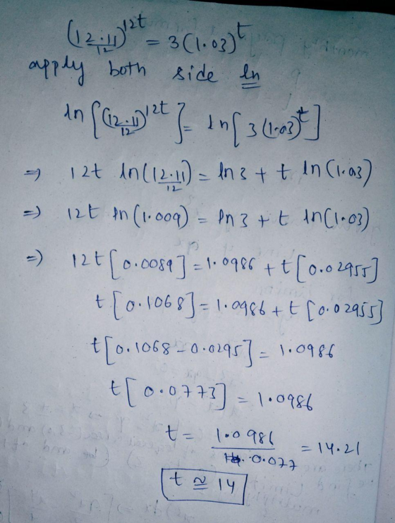side en 3(1.03) apply both in (ret] infanost 12+ In (12.1) - In 3 + + In (1-a37 125 in (1.000) = 2n 3rt inci) 12+ (0.0089] =