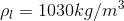 PI 1030kg/m