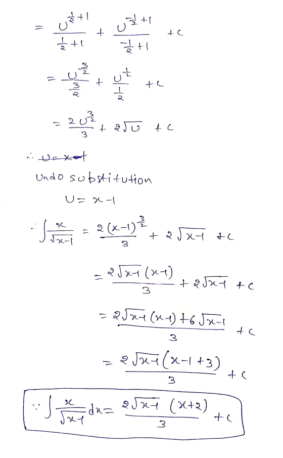 해 +( T에 = 4 4C Jt 에서 애와 + 5 min + ㄴ =2 to 4C 3 , Undo substitution 서 2 (1) +2서 서 3 서 세 to say to 3 M (세 61 tc 3 =9월(143 +C 3