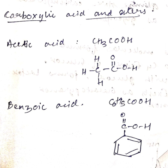 carboxylic acid and enters & Acetic acid : ChbCook IN sasa wasto H & - Crot - Benzoic acid 6ths cool crort