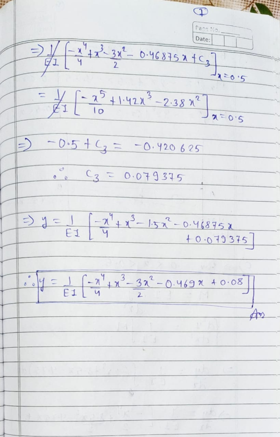 Pare No Date: D y =?_382=0.468752 453 =% [ 38 41422° +2.38 2°] Ja=0.5 - - 0.5 t = -0.420625 C3 = 0.079 375 By tag 4x?= 1:52-