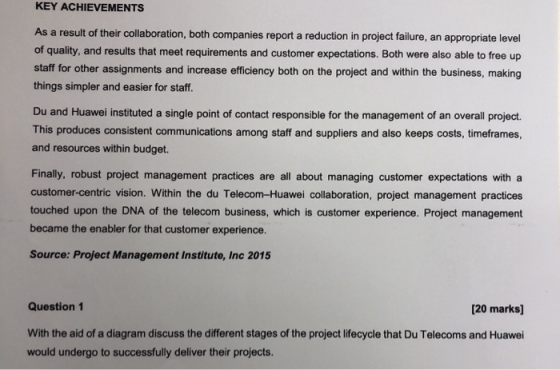 KEY ACHIEVEMENTS As a result of their collaboration, both companies report a reduction in project failure, an appropriate lev
