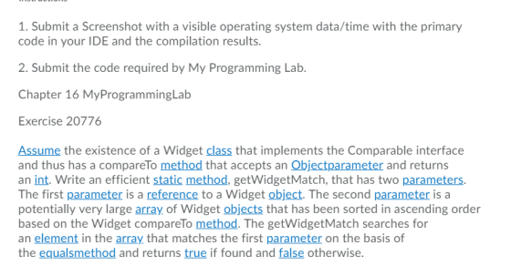 1. Submit a Screenshot with a visible operating system data/time with the primary code in your IDE and the compilation result