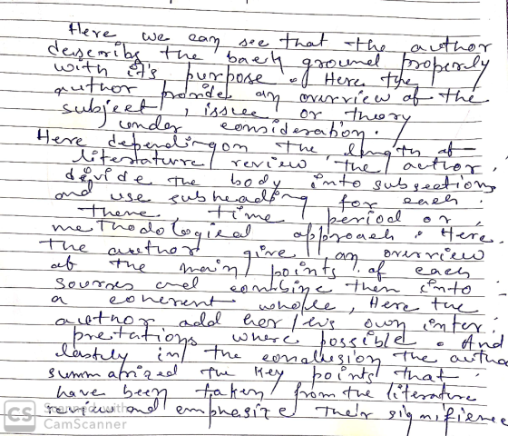 Here we can see that the author deseribs the baerly ground properly with ots purpose of ere the T author fronde an overview