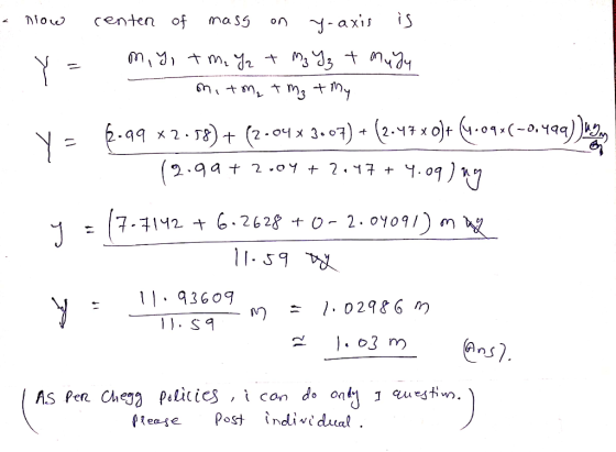is centen of on axi Diow mass Y - 04 x 3.07)(2-17x o)t (.01(-0.19) 2-99 x2. 8 + (2-o* Y649 4.09 2.o109/) m 7-712 6.2628 + O j