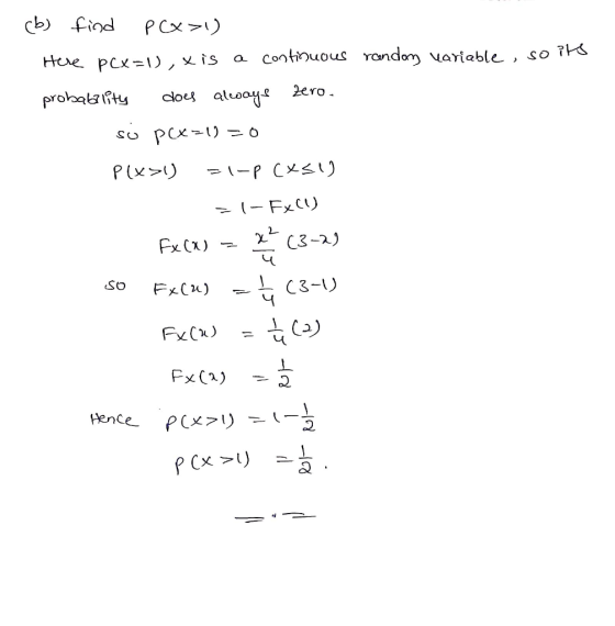 Cootnuous randon Variable, so 7 SO 13-а) Henc (X>リ