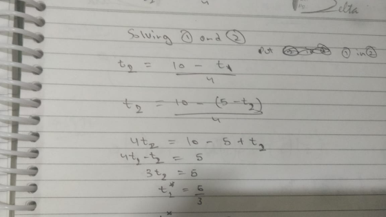Po Solving o ona ☺ to = lo- ta to-to (5 ) utz = lorst to ut, -z = 5 3t = 5