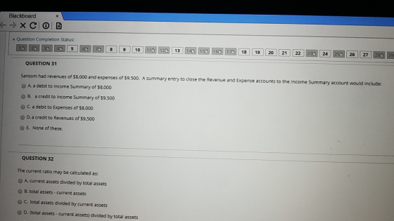 * Blackboard →XCO Question Completion Status: 10 20 30 40 5 60 70 8 9 10 110 120 13 140 150 160 170 18 19 20 21 22 23 24 25 2
