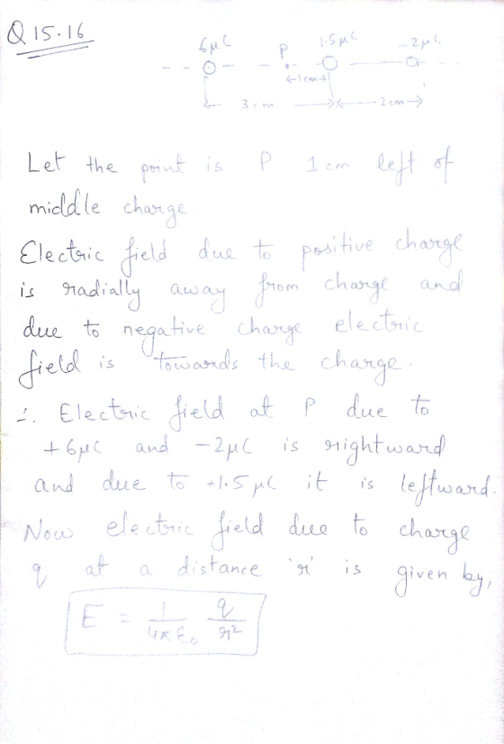 3 Let the ptsP 1mLe micldle chang e Change Clectic (field due.七 pos, tve change is nadrallyaus due nega tive Chay rom chany and etdstausosnds the change -. Eleitu geld at P due右 6p andnigktwand and due to speoar Chao norg at a distancegiven