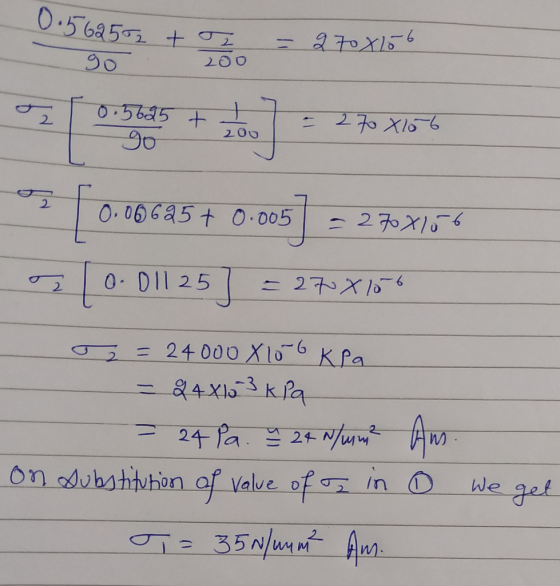 0.56252 t 270x156 - - 90 go 20 200 3 [ 0.06625+ 0.05] = 2 76X155 5 10.01125] = 270X154 2 = 24000 X 106 kPa - - 24X1o-3 kPa =