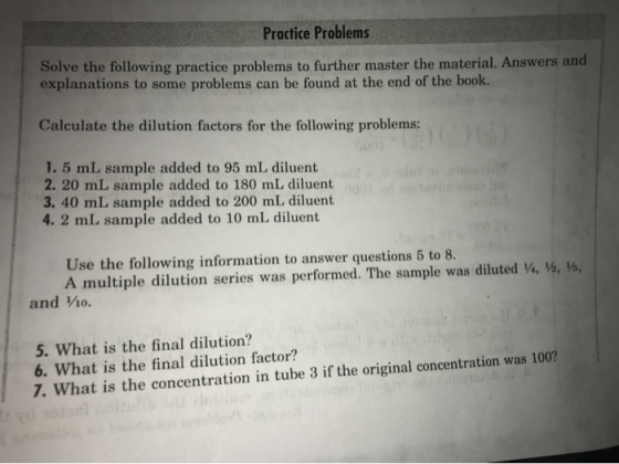 Practice Problems solve the following practice problems to further master the material. Answers and explanations to some prob