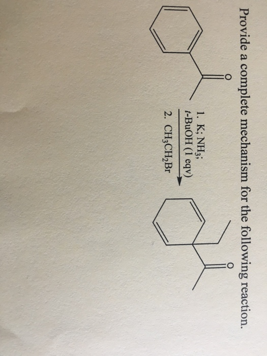 Provide a complete mechanism for the following reaction. 1 t-BuOH (1 eqv) 2. CH3CH2Br