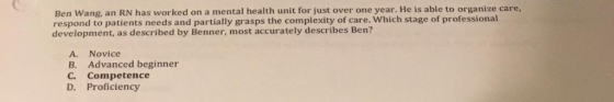 Ben Wang, an RN has worked on a mental health unit for just over one year. He is able to organize care, respond to patients n