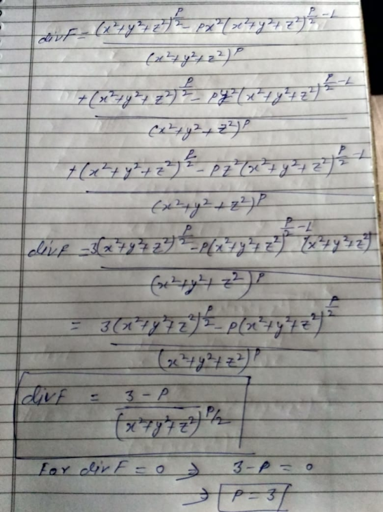 (2ع الاوان وہ دور علي بلومنيوم = 3( Axy دعوت divf = 3- p t For dir F = 0 - = 3 p P - 3