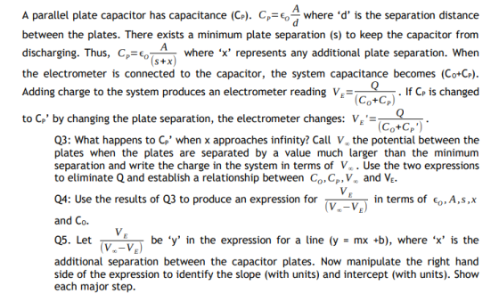 A parallel plate capacitor has capacitance (Co). C, where d is the separation distance between the plates. There exists a m