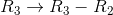 R_{3}\rightarrow R_{3}-R_{2}