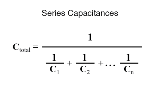 Series Capacitances Ctotal ī + +... Í