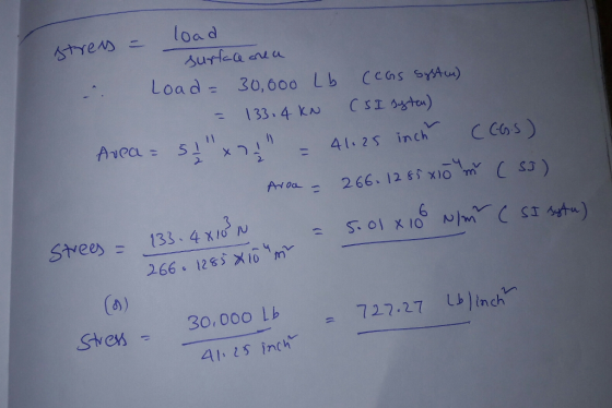 .. Load = 30,000 Lb (casowtu) Ste 30,000 L 722.27 Lnh 722.27 nch 41, 5 inch