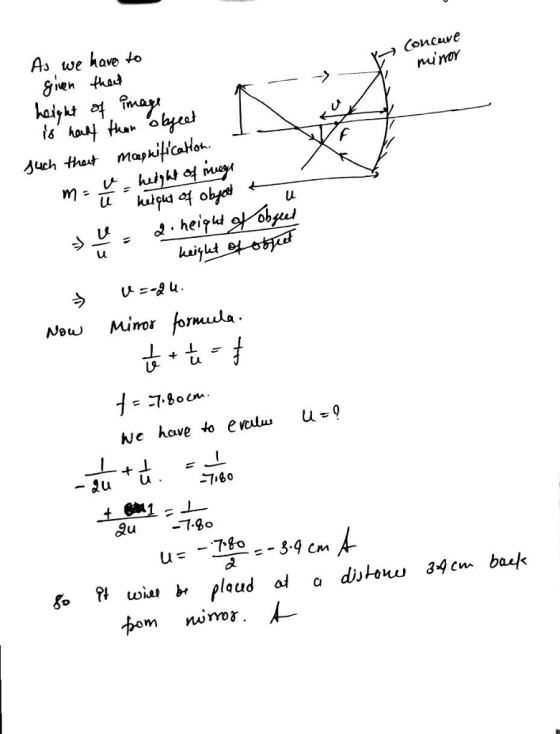 As we ave o Fien tad haykt 여 Coneave UL Now Miror formula ve have to ewl u -760 - で -3.9 cm VMA tom nu mor .