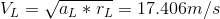 Vi= Va* TL = 17.406m/s