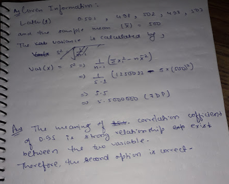 By Curven Information: Later (2) osoi, 498, 502, 407, 302 (X) = 500. and the mean semble The Kat variansie in calculated by D