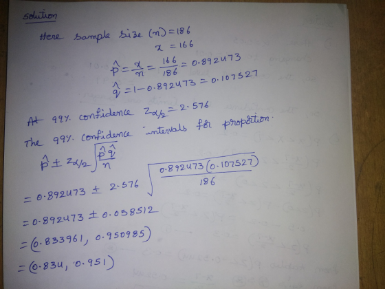 ズ· ニ166 1.892 473 9;ニ1-0.892473-0.107527 o-8 92 473 (o 107527 19 6 6-892473 ± 2、571 ニ0.892-47 3土0.0585)2- ニ(0.833961ノ0.950985 (o. 8 34, ,o. 951)