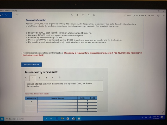 hotos- Screenshot (png See all photos + Add to O Search 8 tdit & Create e Share w Required information Assume Down, Inc., was