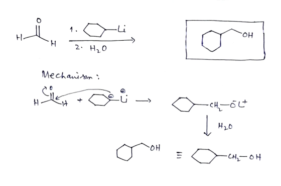 1. O H H 2. H₂O Mechanismi le it + lei; H -CH-04 H₂O Oro: O OH