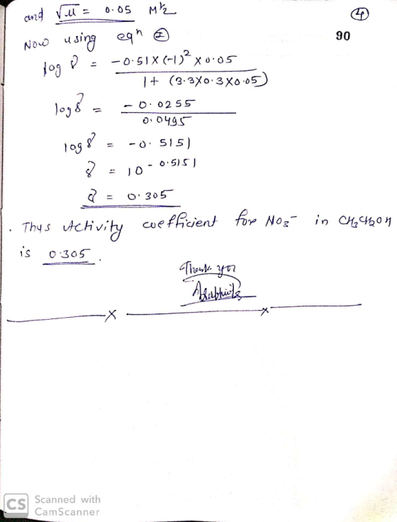 M2 sing e -0-51X (1 90 Novo -D 02 55 -0 515) JOo.515 O 305 coefhicient Thys utchvity for Nos in CM is o 305 Scanned with CS