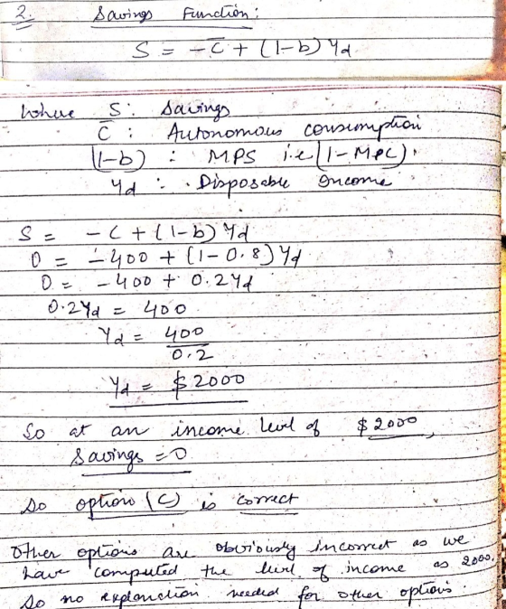 savings Function: 3 = -ct -6 Yd where si ci Il-b) d sawings Autonomous consumption : MPS jeli-Mec). . Disposable income. s= -