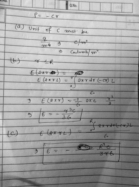 Q.No. C ust be う Coulomb ろ
