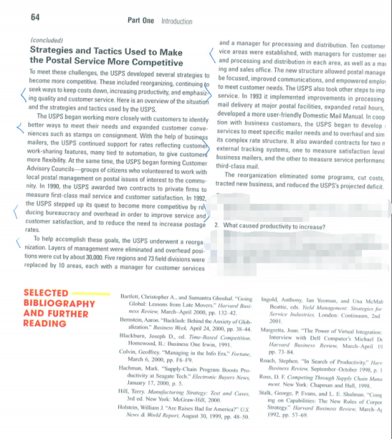 64 Part One Introduction (concluded) and a manager for processing and distribution. Ten customer Strategies and Tactics Used