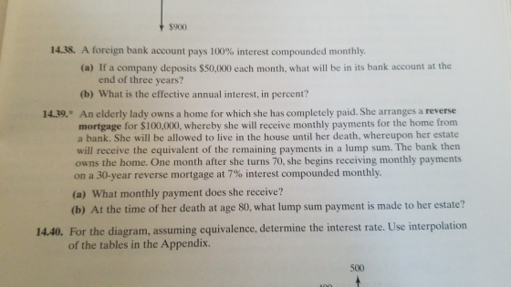  900 14 38 A Foreign Bank Account Pays 100 Interest Compounded 