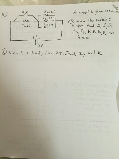 A circuit is given as When the switch s is open f