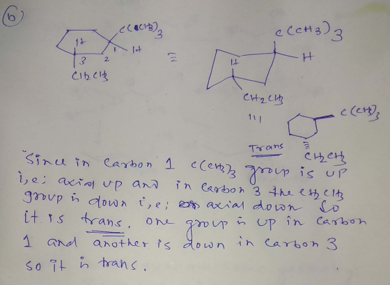 cenB)3 ccecb) 1と H 2 CIDCIR CH2CAR 1 11 Trans Sinu in CaYbon 1 c(et3 up is uP ,e axiaup an Jnud down t,e; axia down Co it is