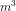 m^3