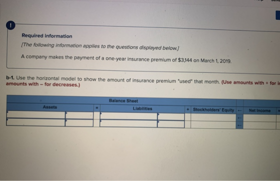 Required information (The following information applies to the questions displayed below.) A company makes the payment of a o