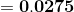 =\mathbf{0.0275}