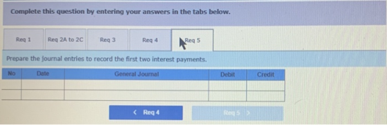 Complete this question by entering your answers in the tabs below. Req1 Reg 1 Req ZA to ZC Reg 2 to 2C Reg 3 Reg Reg 4 Rega R