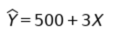 Ÿ=500+ 3x